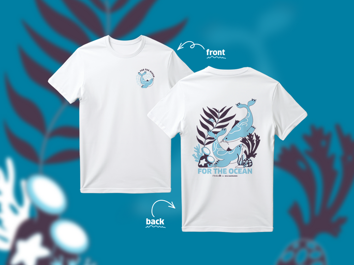 For The Ocean Unisex Tee - White Cliniko x Sea Shepherd