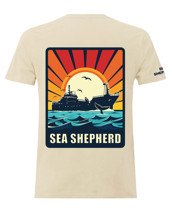 Allankay Ship Retro Unisex Tee - Butter
