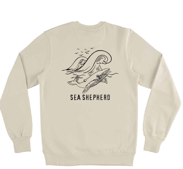 Whale Unisex Sweater - Light Sand