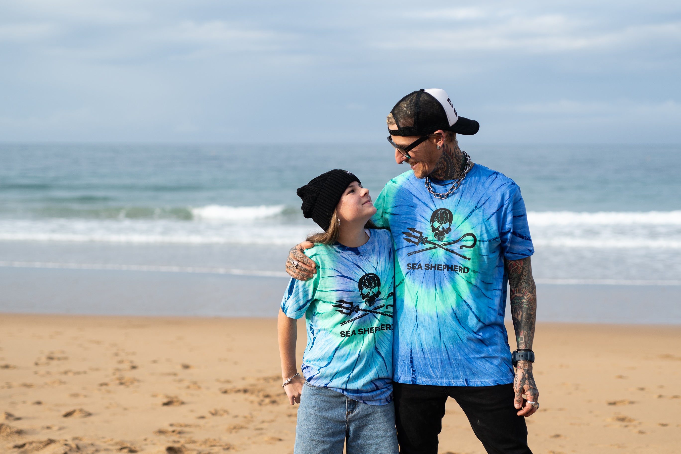 ocean tie dye shirt
