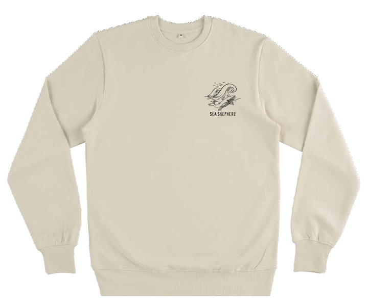 Whale Unisex Sweater - Light Sand