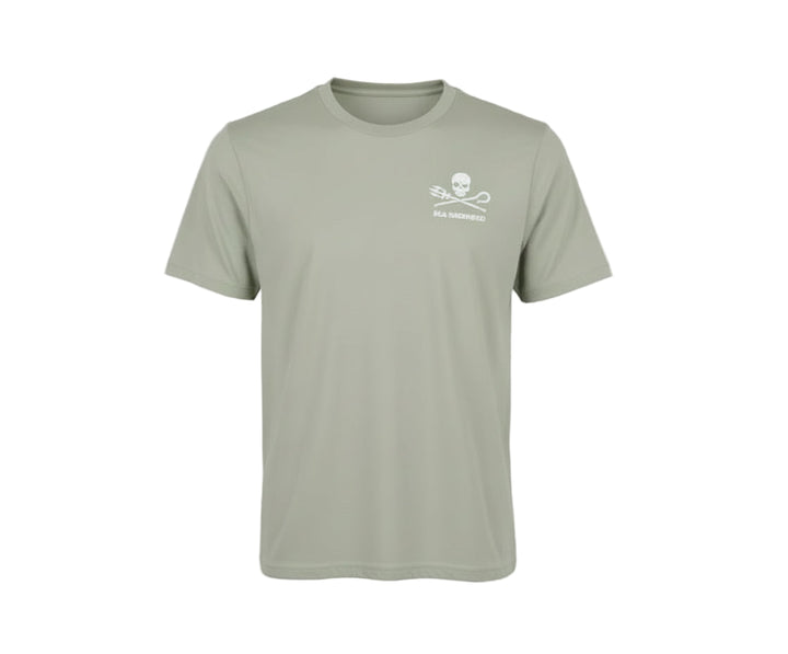 For The Ocean Manta Ray  Unisex Tee - Light Olive