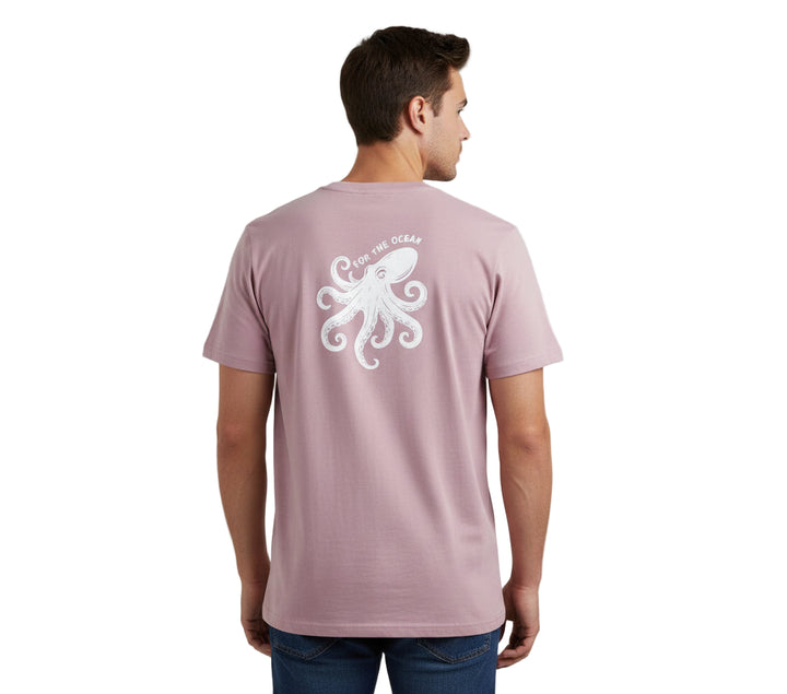 For The Ocean Octopus Unisex Tee - Miami Pink