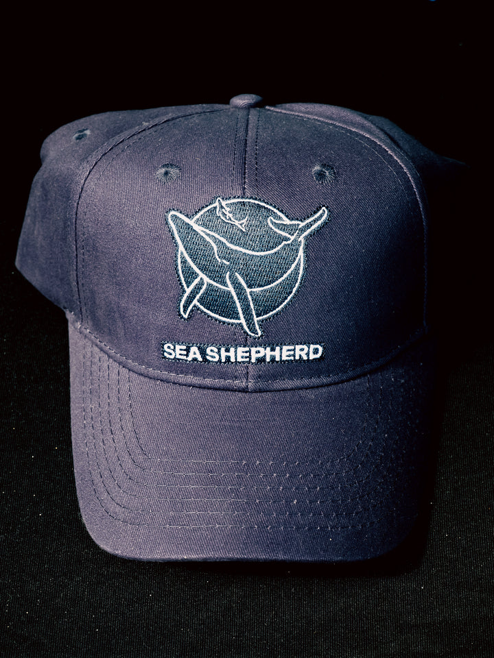 Classic Whale  Unisex Navy Cap