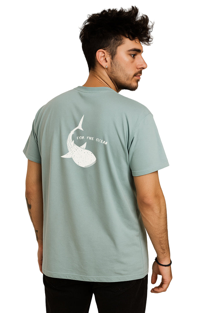 For The Ocean Whale Shark Unisex Tee - Lagoon