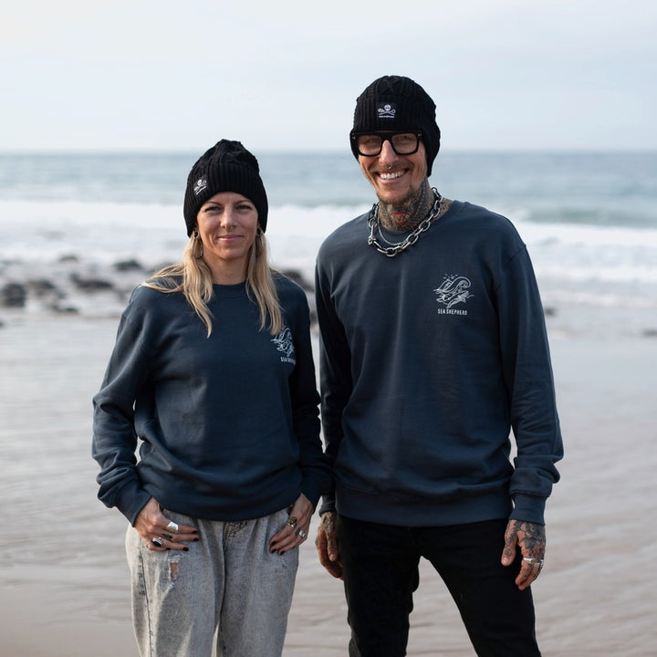 Whale Unisex Sweater - Dark Blue