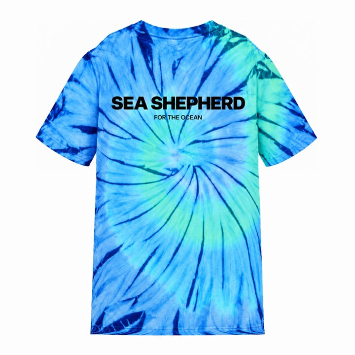 Jolly Roger Unisex Tie Dye Tee - Ocean Blue
