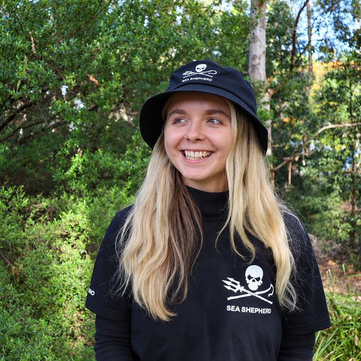 Jolly Roger Black Unisex Bucket Hat