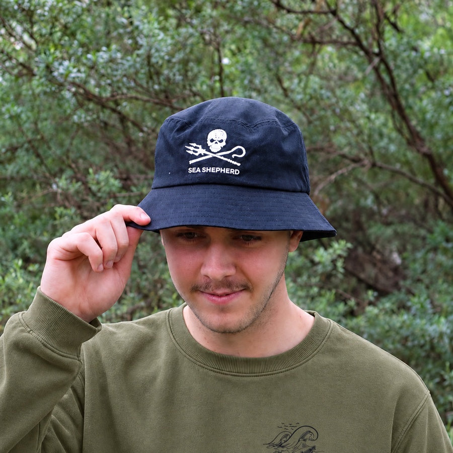 Jolly Roger Black Unisex Bucket Hat