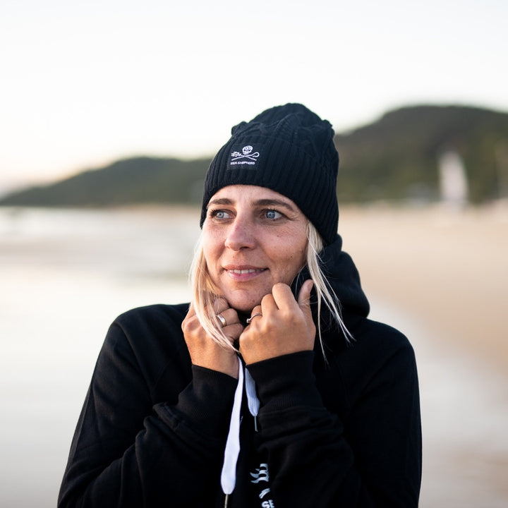 Jolly Roger Unisex Cable Knit Beanie
