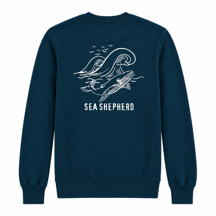 Whale Unisex Sweater - Dark Blue