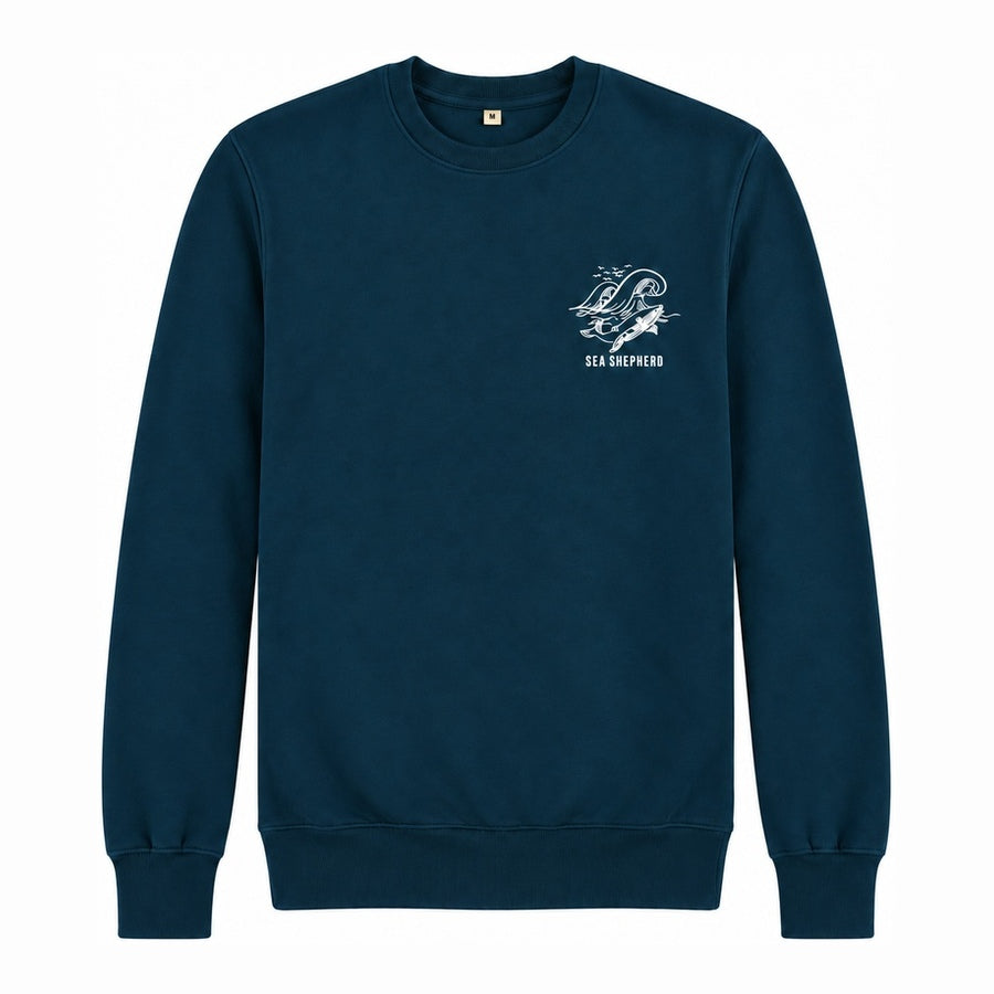 Whale Unisex Sweater - Dark Blue