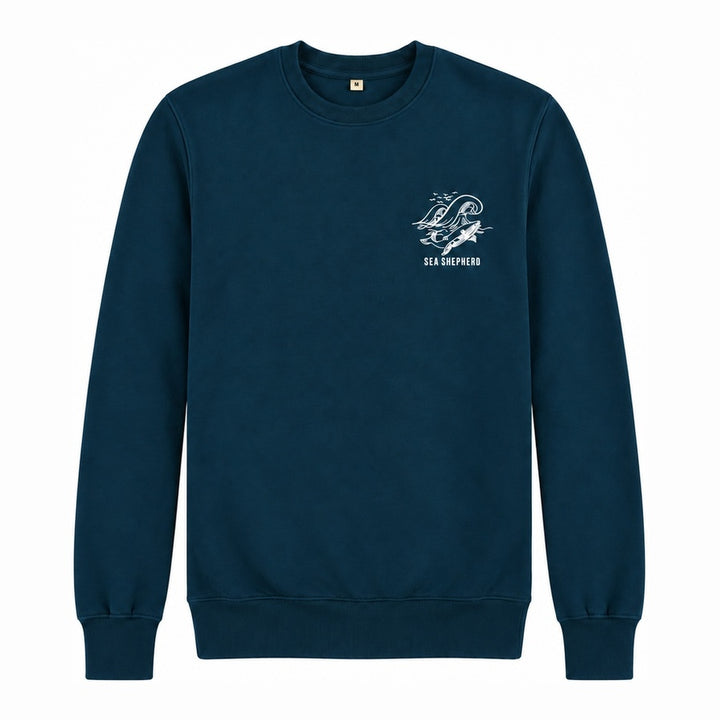 Whale Unisex Sweater - Dark Blue