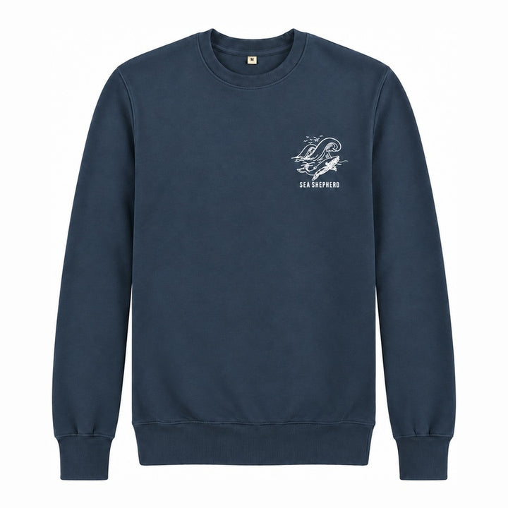 Whale Unisex Sweater - Dark Blue