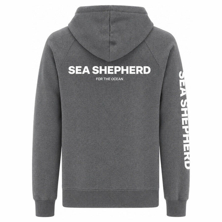 Classic Whale Grey Unisex Zip Hoodie