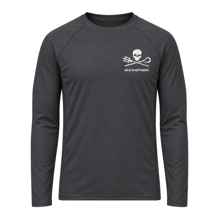 Jolly Roger UPF 50+ Recycled Repreve Unisex Rashie Long Sleeve Tee - Carbon