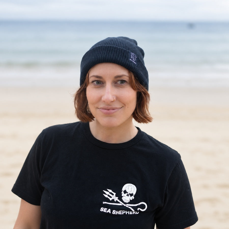 Classic Whale Navy Unisex Beanie