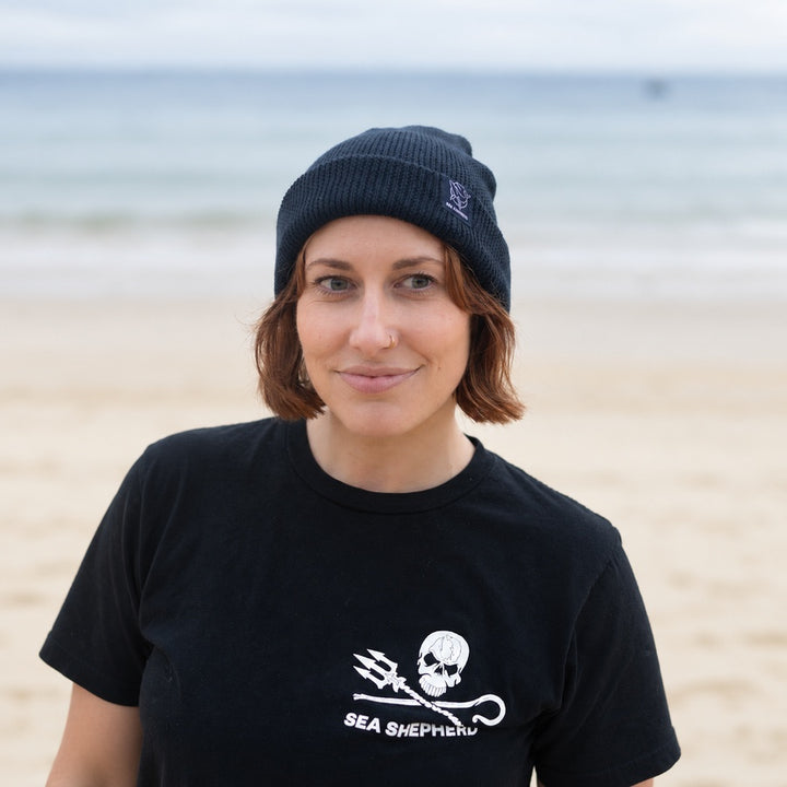 Classic Whale Navy Unisex Beanie