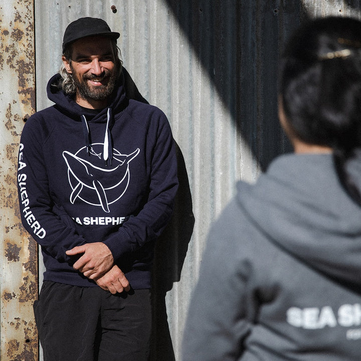 Classic Whale Navy Unisex Pullover Hoodie - HALF PRICE!