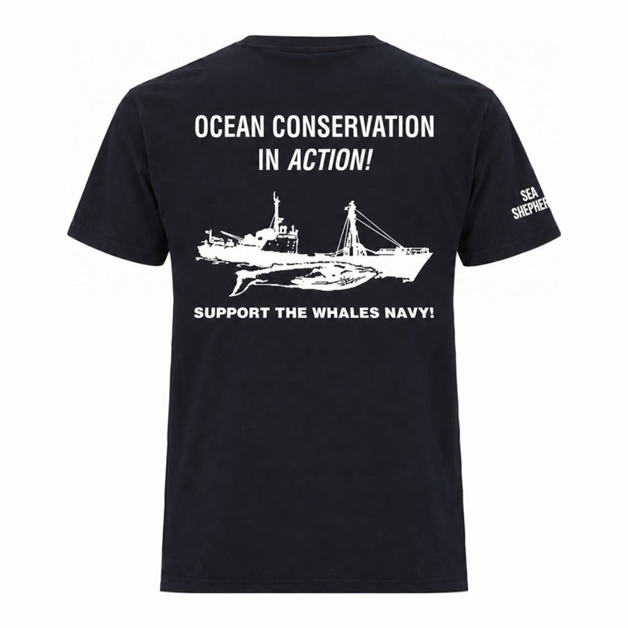 Classic Whale Navy Unisex Tee