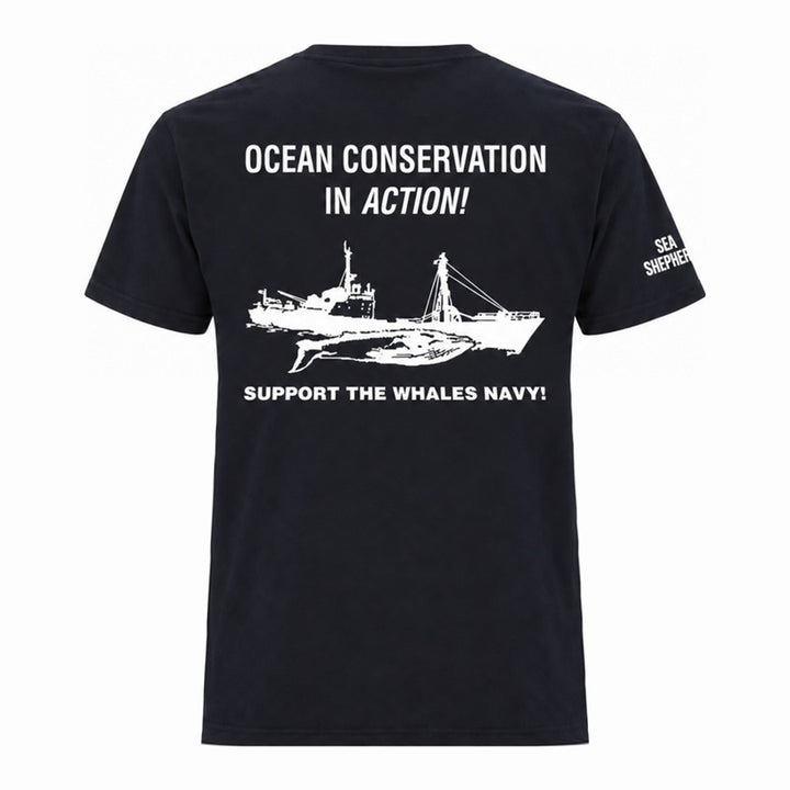 Classic Whale Navy Unisex Tee