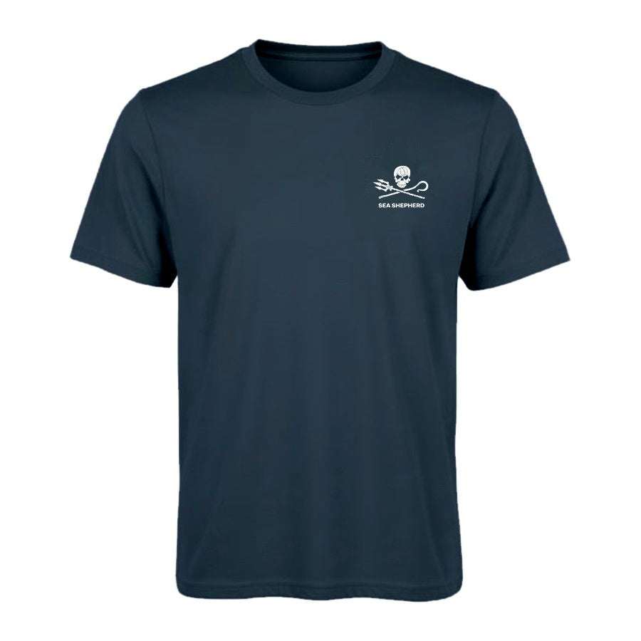 For The Ocean Whale Unisex Tee – Denim Blue