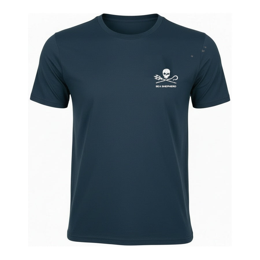 For The Ocean Whale Unisex Tee – Denim Blue