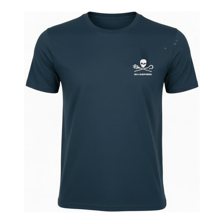 For The Ocean Whale Unisex Tee – Denim Blue