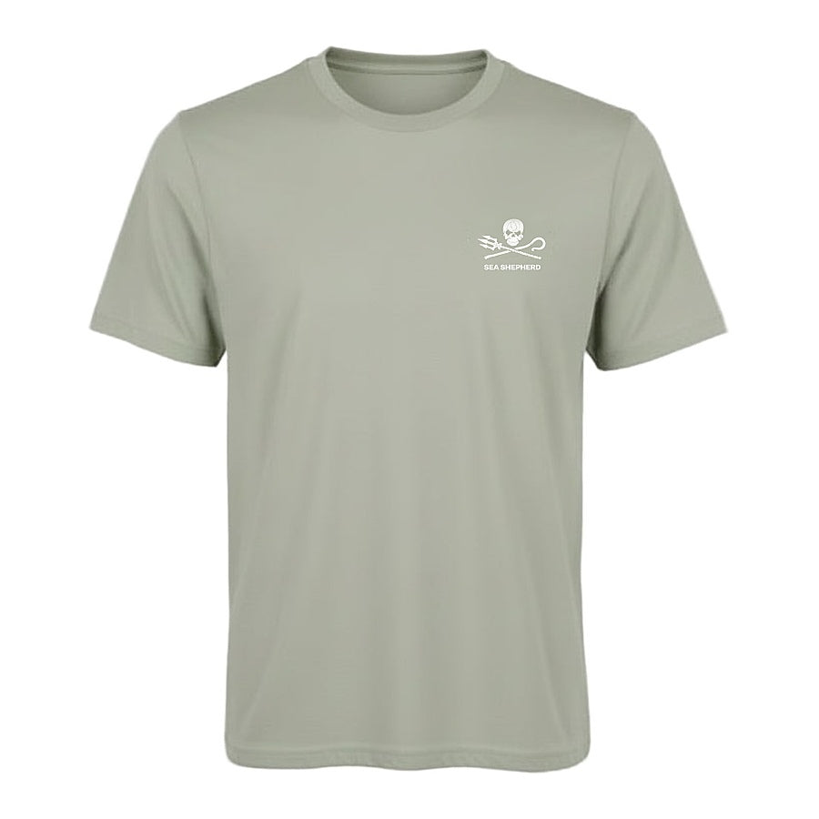 For The Ocean Manta Ray  Unisex Tee - Light Olive