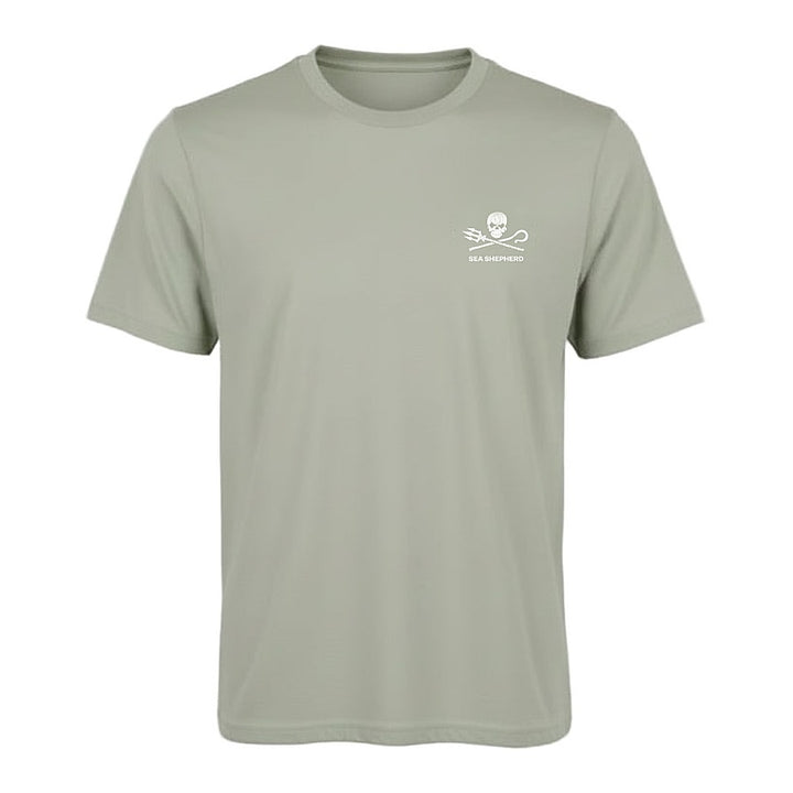 For The Ocean Manta Ray  Unisex Tee - Light Olive