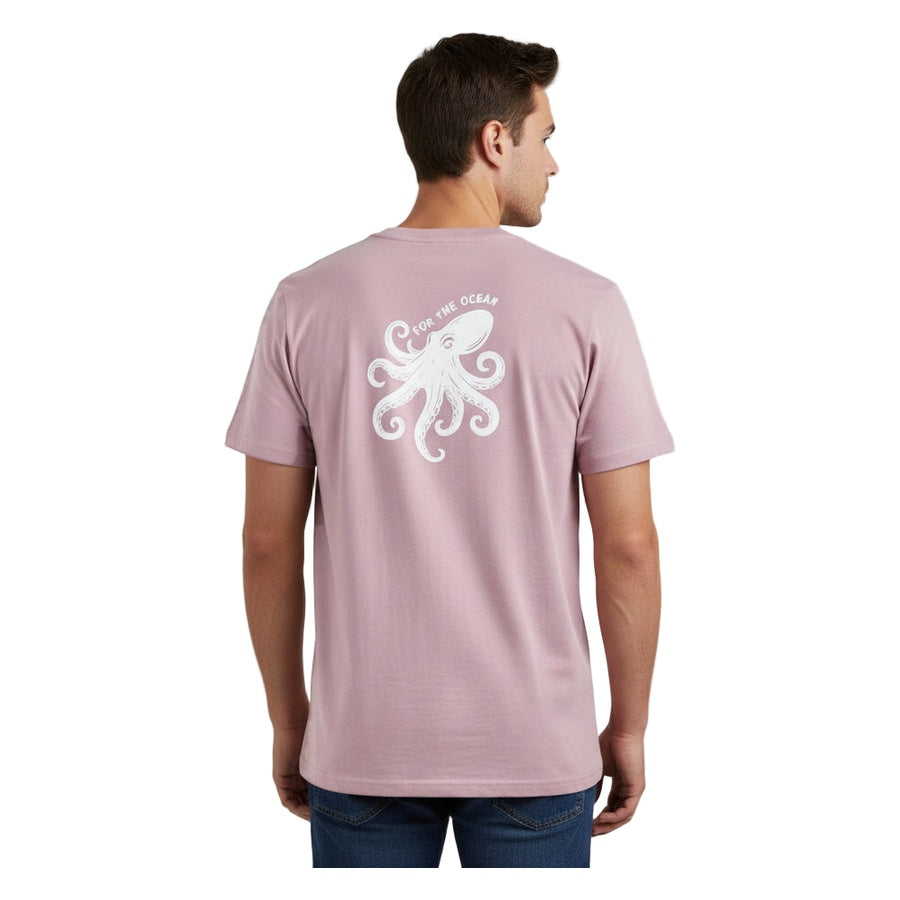 For The Ocean Octopus Unisex Tee - Miami Pink