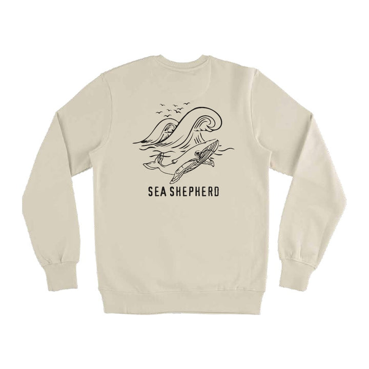 Whale Unisex Sweater - Light Sand