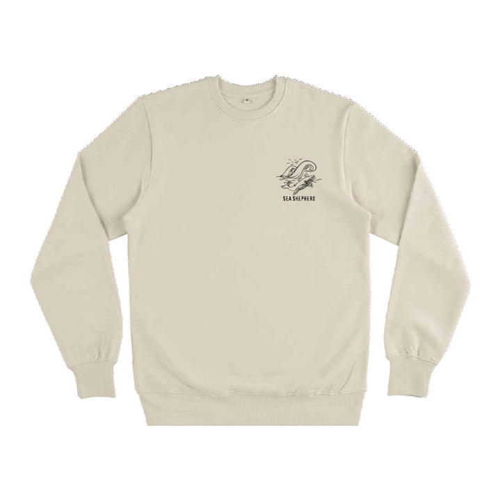 Whale Unisex Sweater - Light Sand