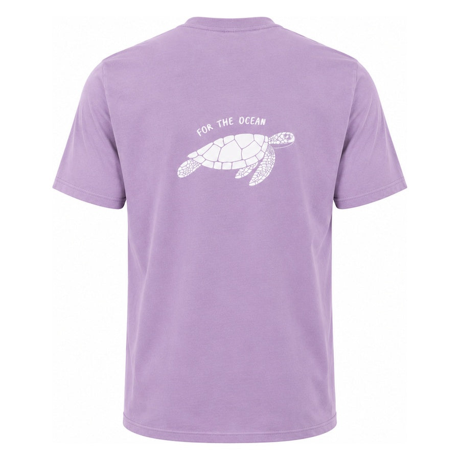 For The Ocean Turtle Unisex Tee - Lavender