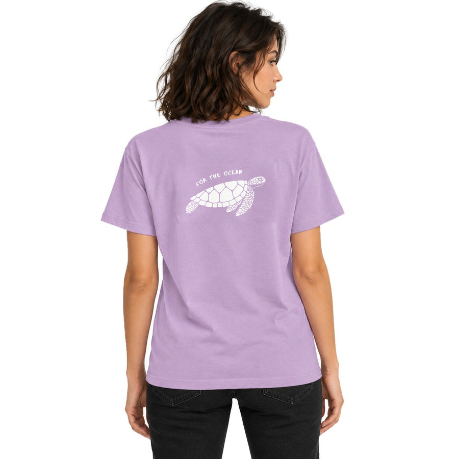 For The Ocean Turtle Unisex Tee - Lavender