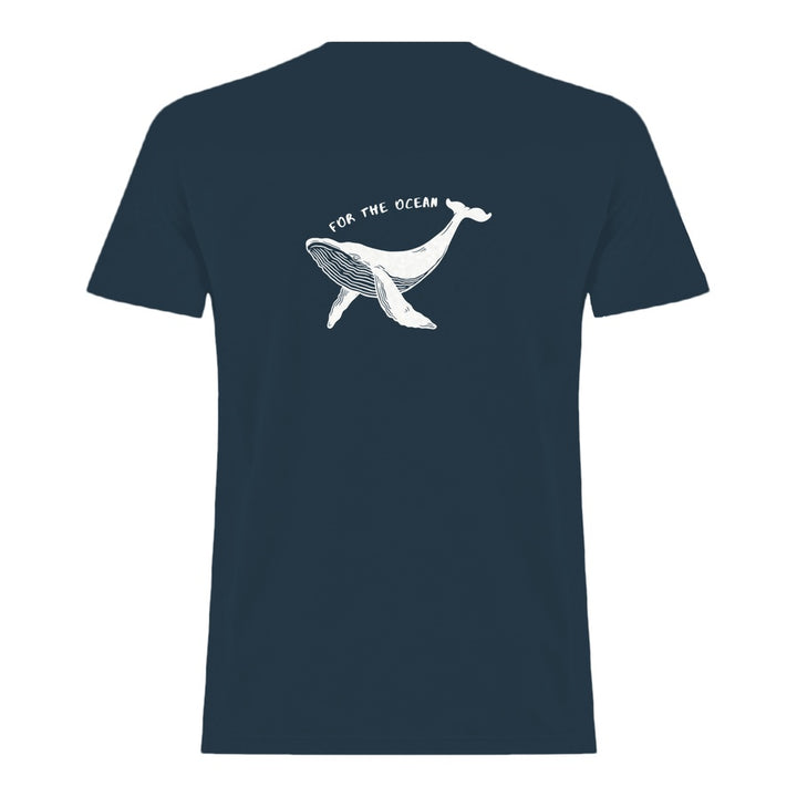 For The Ocean Whale Unisex Tee – Denim Blue