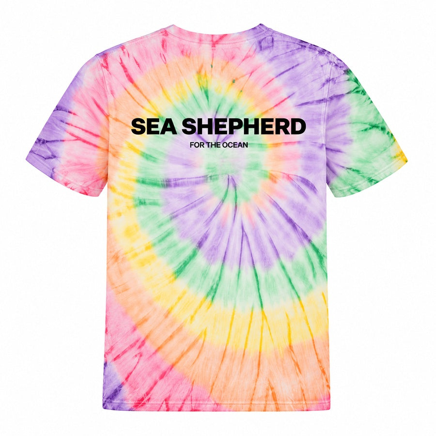 Jolly Roger Unisex Tie Dye Tee - Rainbow