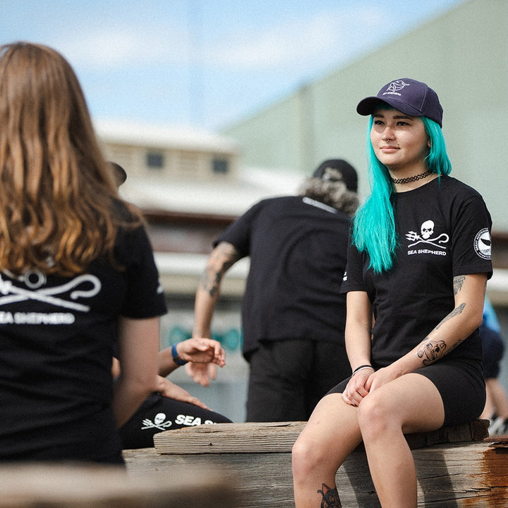 Classic Whale  Unisex Navy Cap