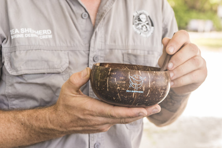 Sea Shepherd Branded Coconut Bowl