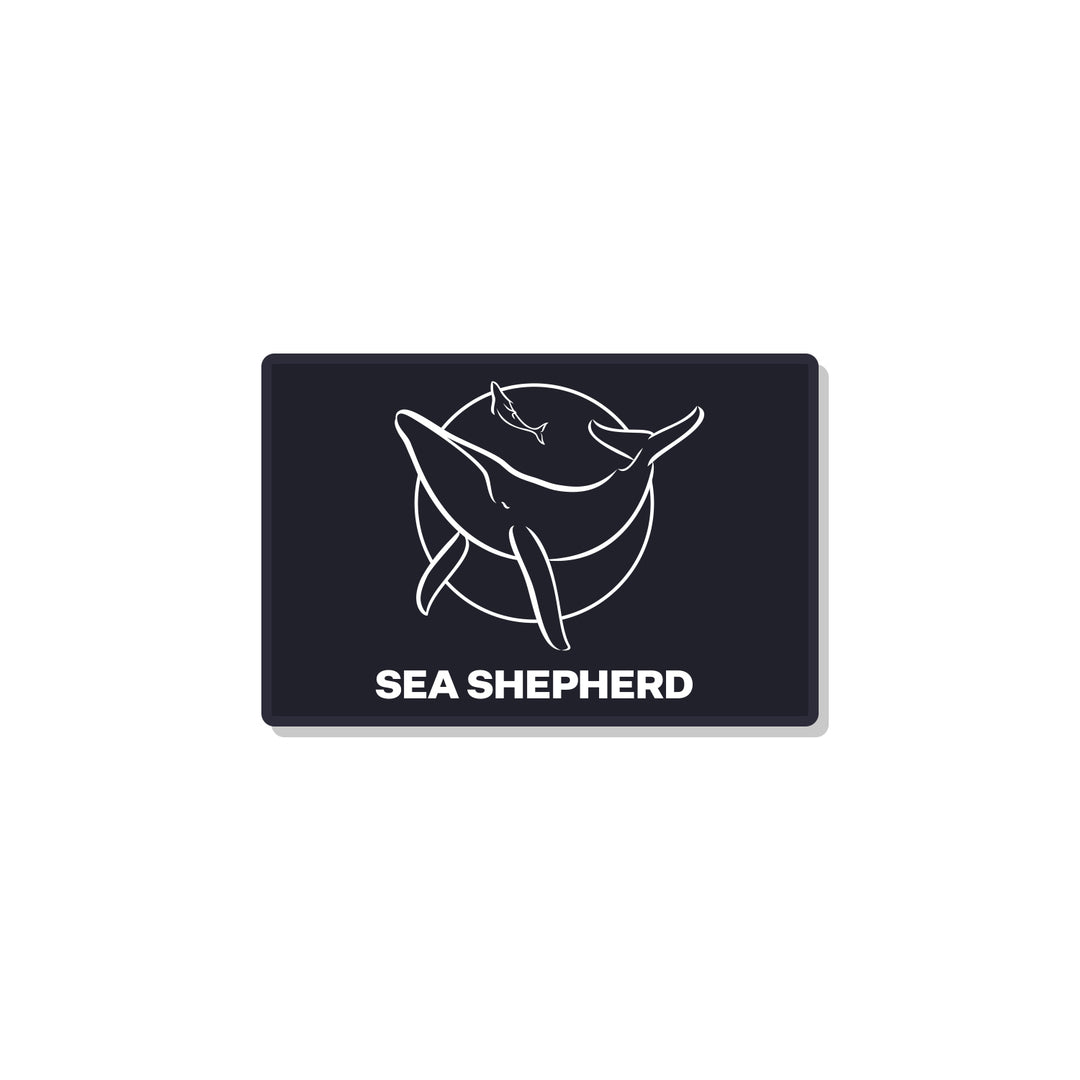 Classic Whale Navy Rectangle Patch